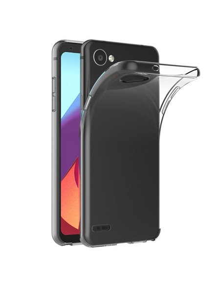 CUSTODIA per LG Q6, Q6 PLUS, Q6a  IN GEL TPU SILICONE TRASPARENTE