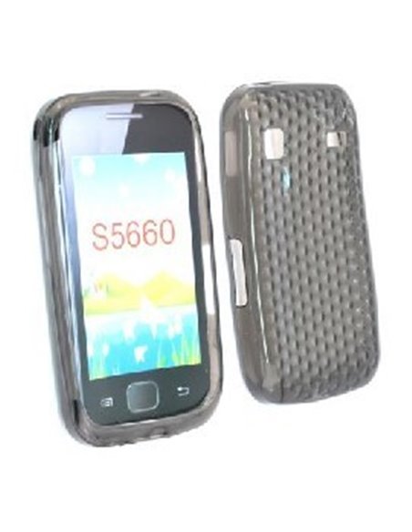 CUSTODIA GEL TPU SILICONE per SAMSUNG Galaxy Gio S5660 COLORE NERO