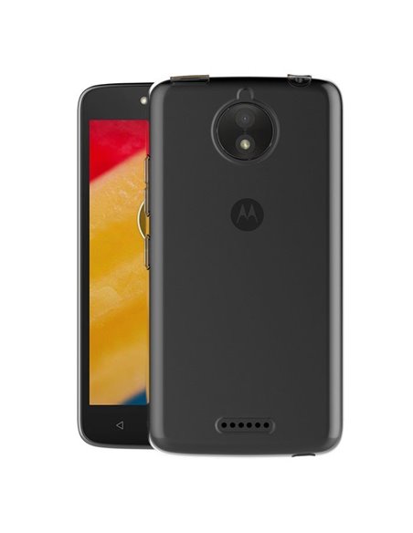 CUSTODIA per MOTOROLA MOTO C PLUS IN GEL TPU SILICONE TRASPARENTE