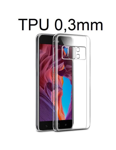 CUSTODIA per ASUS ZENFONE AR (ZS571KL) - 5.7' POLLICI IN GEL TPU SILICONE ULTRA SLIM 0,3mm TRASPARENTE