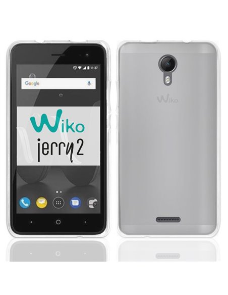 CUSTODIA per WIKO JERRY 2 IN GEL TPU SILICONE COLORE BIANCO TRASPARENTE