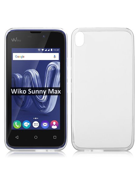 CUSTODIA per WIKO SUNNY MAX IN GEL TPU SILICONE TRASPARENTE