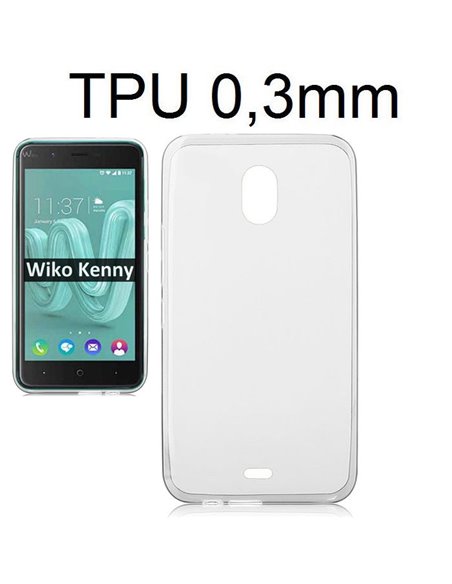 CUSTODIA per WIKO KENNY IN GEL TPU SILICONE ULTRA SLIM 0,3mm TRASPARENTE