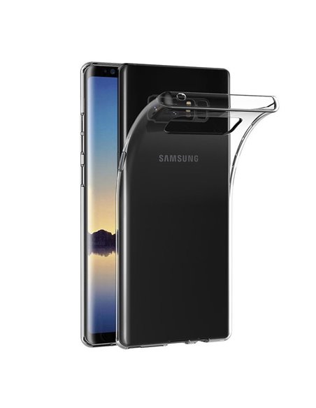 CUSTODIA per SAMSUNG GALAXY NOTE 8 (SM-N950) IN GEL TPU SILICONE TRASPARENTE