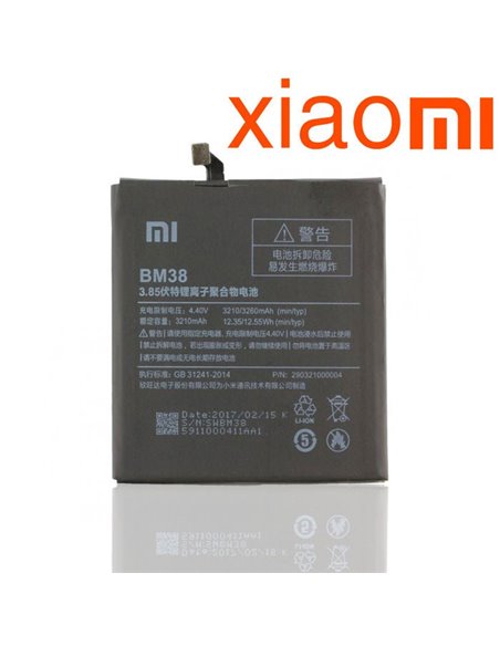 BATTERIA ORIGINALE XIAOMI BM38 per MI 4S (5.0 POLLICI) - 3210 mAh LI-ION BULK