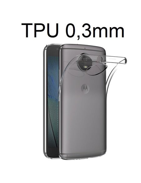 CUSTODIA per MOTOROLA MOTO G5S (XT1793) - 5.2' IN GEL TPU SILICONE ULTRA SLIM 0,3mm TRASPARENTE