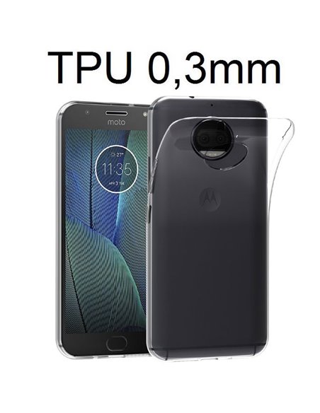 CUSTODIA per MOTOROLA MOTO G5S PLUS (XT1803) - 5.5' IN GEL TPU SILICONE ULTRA SLIM 0,3mm TRASPARENTE