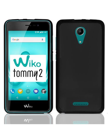 CUSTODIA per WIKO TOMMY 2 IN GEL TPU SILICONE COLORE NERO