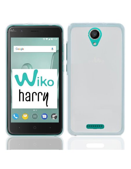 CUSTODIA per WIKO HARRY IN GEL TPU SILICONE COLORE BIANCO TRASPARENTE