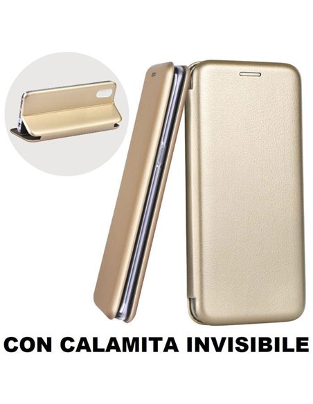 CUSTODIA per APPLE IPHONE X, IPHONE XS (5.8') - FLIP ORIZZONTALE SIMILPELLE CON CHIUSURA MAGNETICA INVISIBILE E INTERNO IN TPU O