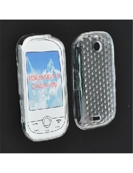 CUSTODIA GEL TPU SILICONE per SAMSUNG M3710 Corby Beat COLORE BIANCO