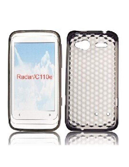 CUSTODIA GEL TPU SILICONE SEMI-RIGIDA per HTC RADAR, C110E COLORE NERO