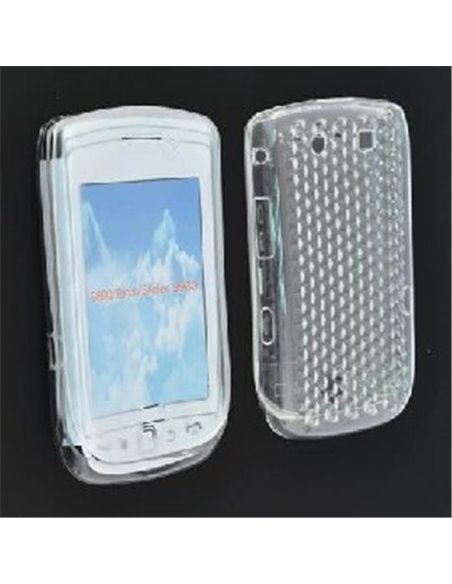 CUSTODIA GEL TPU SILICONE SEMI-RIGIDA per BLACKBERRY Torch 9800 COLORE BIANCO