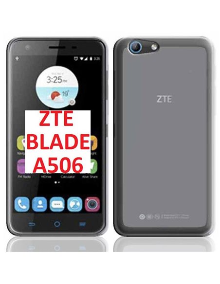 CUSTODIA per ZTE BLADE A506, ORANGE DIVE 71 IN GEL TPU SILICONE COLORE BIANCO TRASPARENTE