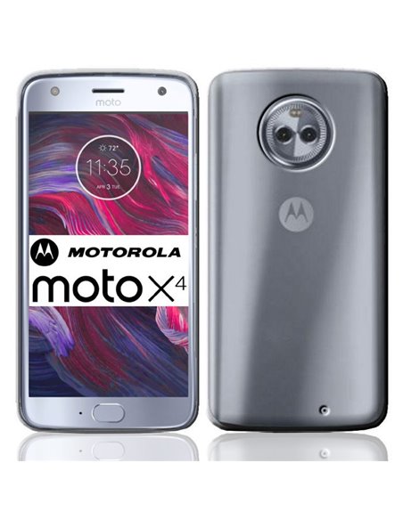 CUSTODIA per MOTOROLA MOTO X4, MOTO X (4Âª generazione) IN GEL TPU SILICONE TRASPARENTE