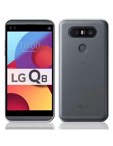 CUSTODIA per LG Q8 (H970) IN GEL TPU SILICONE TRASPARENTE