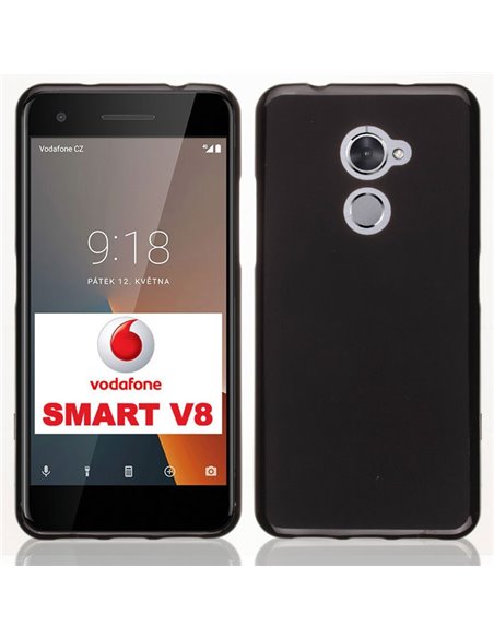 CUSTODIA per VODAFONE SMART V8 (VFD 710) IN GEL TPU SILICONE COLORE NERO