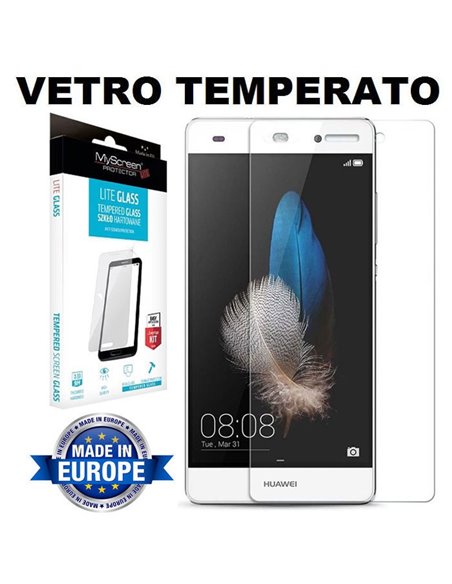 PELLICOLA per HUAWEI P8 LITE - PROTEGGI DISPLAY IN VETRO TEMPERATO 9H 0,33mm MYSCREEN LITE BLISTER