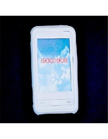 CUSTODIA SILICONE per SAMSUNG OMNIA i900 COLORE BIANCO