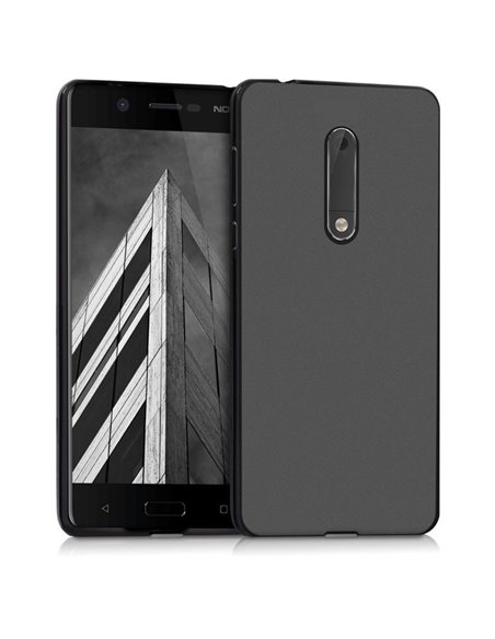 CUSTODIA per NOKIA 8 IN GEL TPU SILICONE COLORE NERO