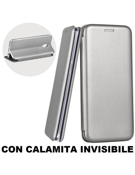 CUSTODIA per SAMSUNG SM-J330 GALAXY J3 (2017) - FLIP ORIZZONTALE SIMILPELLE CON CHIUSURA MAGNETICA INVISIBILE E INTERNO IN TPU G