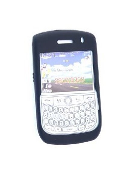 CUSTODIA SILICONE per BLACKBERRY Curve 8900 COLORE NERO