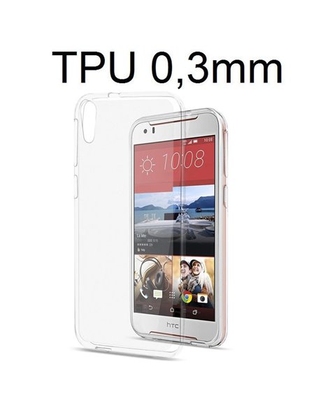 CUSTODIA per HTC DESIRE 830, DESIRE 830 DUAL SIM IN GEL TPU SILICONE ULTRA SLIM 0,3mm TRASPARENTE