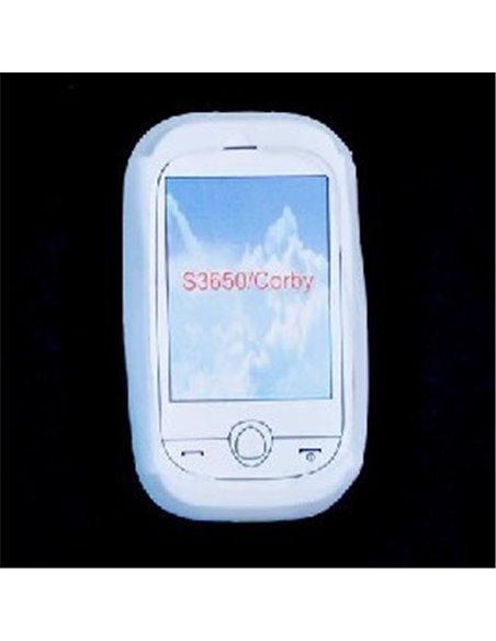 CUSTODIA SILICONE per SAMSUNG S3650 COLORE BIANCO