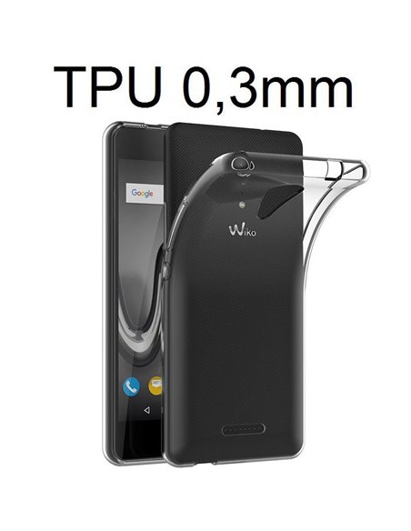 CUSTODIA per WIKO TOMMY 2 PLUS IN GEL TPU SILICONE ULTRA SLIM 0,3mm TRASPARENTE