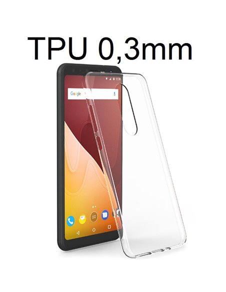 CUSTODIA per WIKO VIEW PRIME IN GEL TPU SILICONE ULTRA SLIM 0,3mm TRASPARENTE