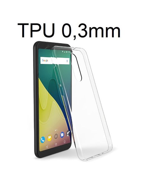 CUSTODIA per WIKO VIEW XL IN GEL TPU SILICONE ULTRA SLIM 0,3mm TRASPARENTE