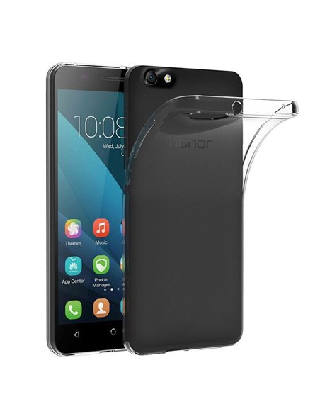 CUSTODIA per HUAWEI HONOR 4X IN GEL TPU SILICONE TRASPARENTE