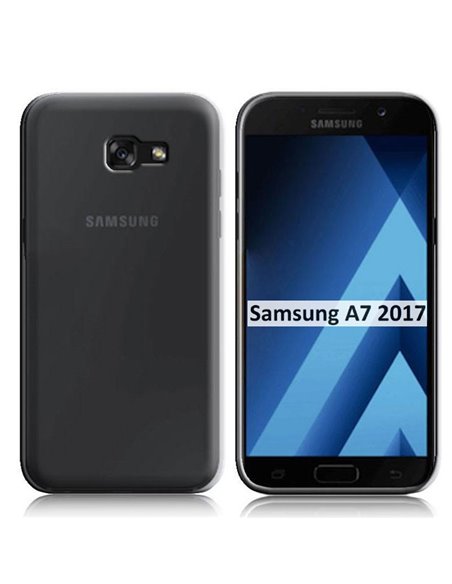 CUSTODIA per SAMSUNG SM-A720 GALAXY A7 2017 IN GEL TPU SILICONE TRASPARENTE