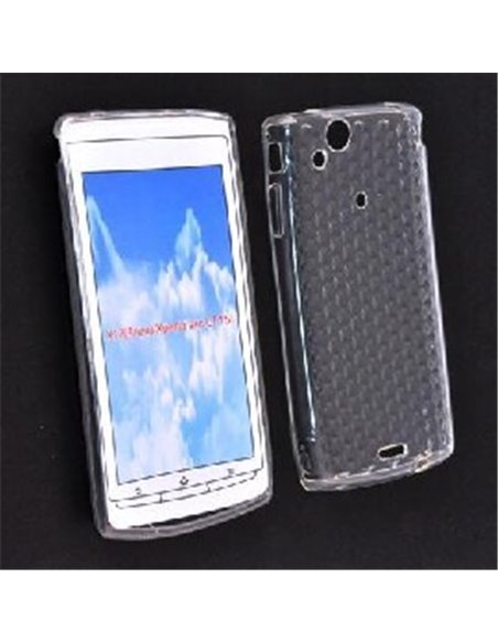 CUSTODIA GEL TPU SILICONE per SONY-ERICSSON X12 XPERIA ARC, ARC s, LT15i, LT18i COLORE BIANCO