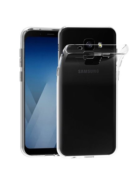 CUSTODIA per SAMSUNG GALAXY A8 (SM-A530), GALAXY A5 2018 IN GEL TPU SILICONE TRASPARENTE