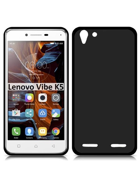 CUSTODIA per LENOVO VIBE K5 (A6020a40), VIBE K5 PLUS (A6020a46) IN GEL TPU SILICONE COLORE NERO