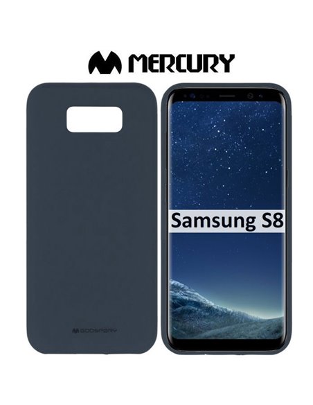 CUSTODIA per SAMSUNG SM-G950 GALAXY S8 IN GEL TPU SILICONE COLORE BLU SCURO ALTA QUALITA' MERCURY SOFT BLISTER