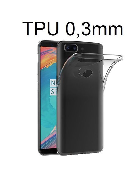 CUSTODIA per ONE PLUS 5T IN GEL TPU SILICONE ULTRA SLIM 0,3mm TRASPARENTE