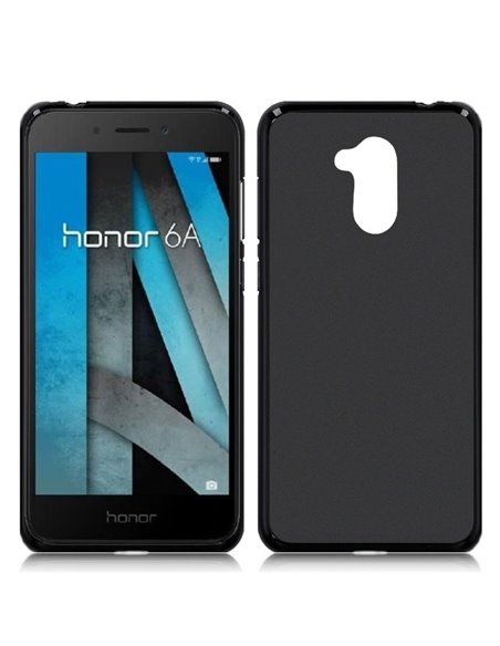 CUSTODIA per HUAWEI HONOR 6A, HONOR 6A PRO IN GEL TPU SILICONE COLORE NERO