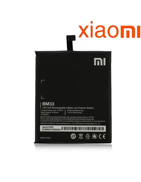 BATTERIA ORIGINALE XIAOMI BM33 per Mi 4i (5') - 3030 mAh LI-ION BULK