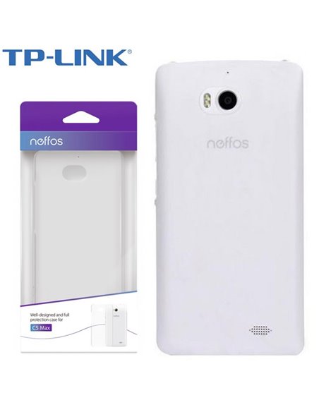 CUSTODIA ORIGINALE per TP-LINK NEFFOS C5 MAX (5.5') - BACK RIGIDA TRASPARENTE BLISTER