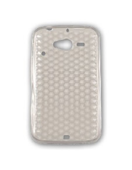 CUSTODIA GEL TPU SILICONE SEMI-RIGIDA per HTC CHACHA COLORE BIANCO