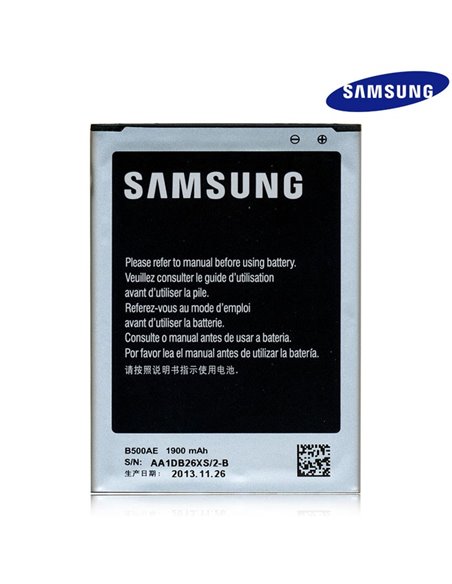 BATTERIA ORIGINALE per SAMSUNG I9190 GALAXY S4 MINI, I9192, I9195 (3 pin) - 1900 mAh LI-ION BULK (NO NFC)