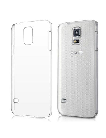 CUSTODIA per SAMSUNG G900F GALAXY S5, GALAXY S5 NEO - COVER CRYSTAL RIGIDA TRASPARENTE