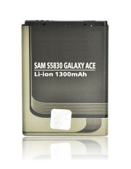 BATTERIA SAMSUNG S5830 GALAXY ACE, S5660 GALAXY GIO 1300 mAh LI-ION SEGUE COMPATIBILITA'..