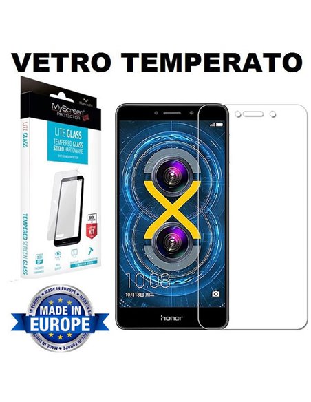 PELLICOLA per HUAWEI HONOR 6X 2016, MATE 9 LITE, GR5 2017 - PROTEGGI DISPLAY IN VETRO TEMPERATO 9H 0,33mm MYSCREEN LITE BLISTER