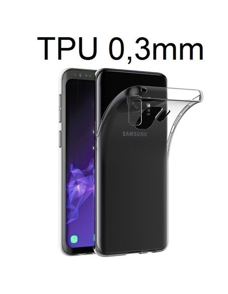 CUSTODIA per SAMSUNG GALAXY S9 (SM-G960) IN GEL TPU SILICONE ULTRA SLIM 0,3mm TRASPARENTE