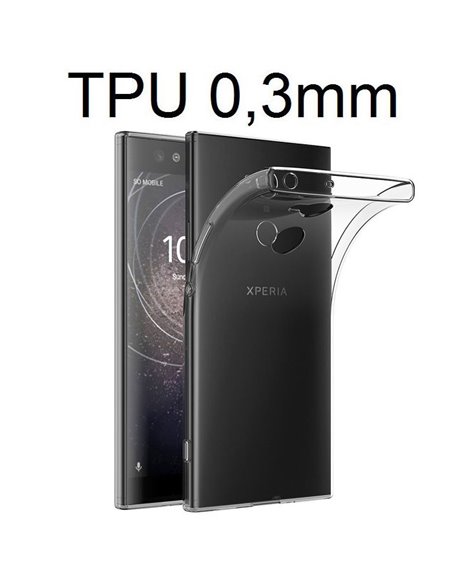 CUSTODIA per SONY XPERIA XA2 ULTRA IN GEL TPU SILICONE ULTRA SLIM 0,3mm TRASPARENTE