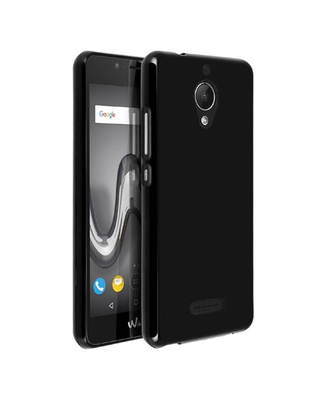 CUSTODIA per WIKO TOMMY 2 PLUS IN GEL TPU SILICONE COLORE NERO