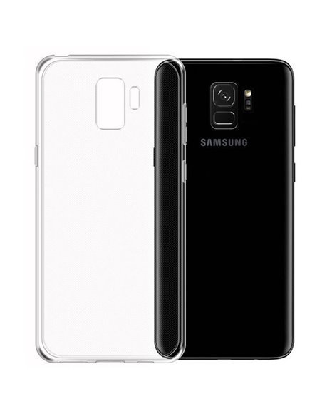 CUSTODIA per SAMSUNG GALAXY S9 PLUS (SM-G965) IN GEL TPU SILICONE TRASPARENTE